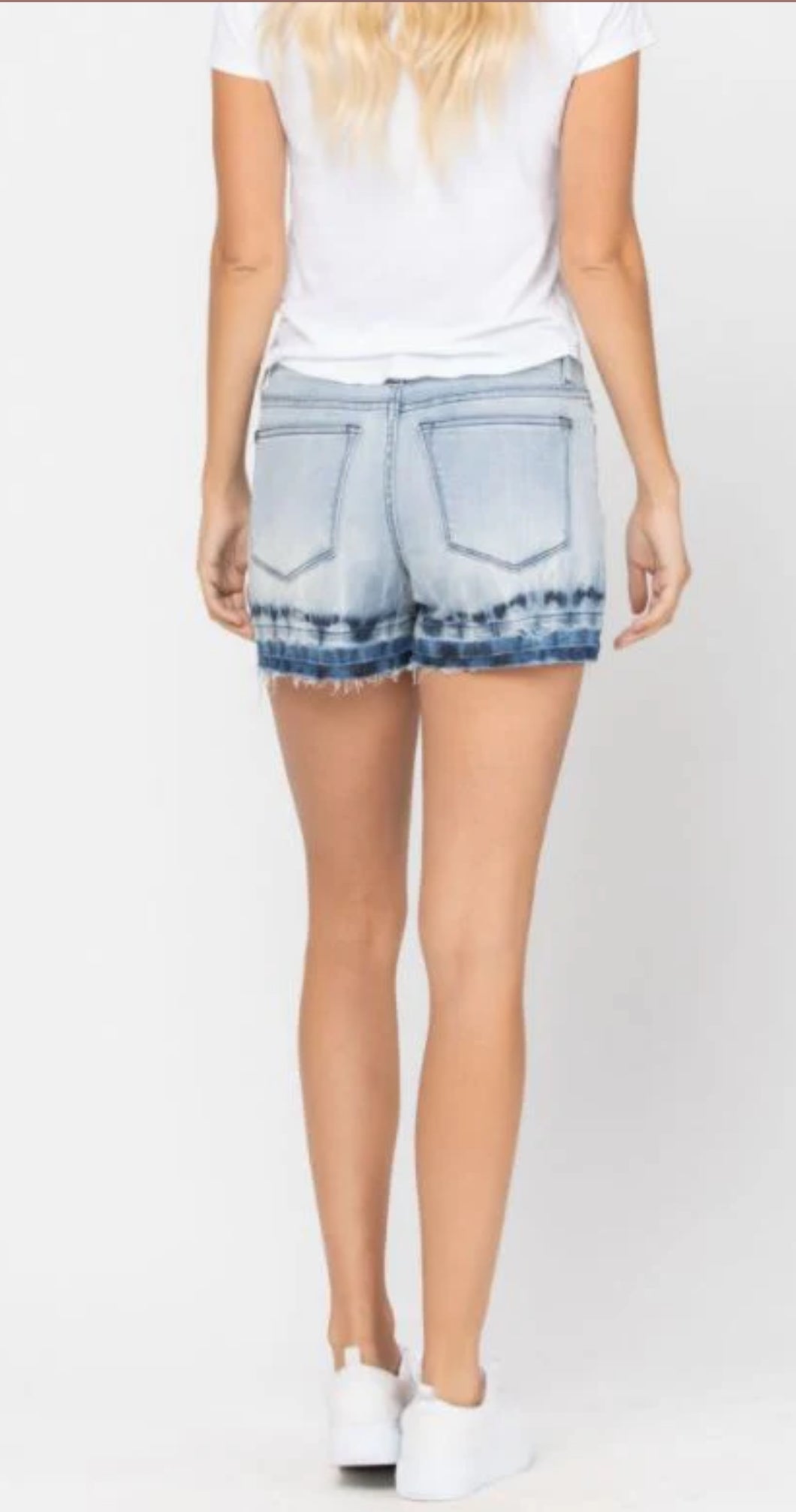 Judy Blue tie dye denim jean shorts