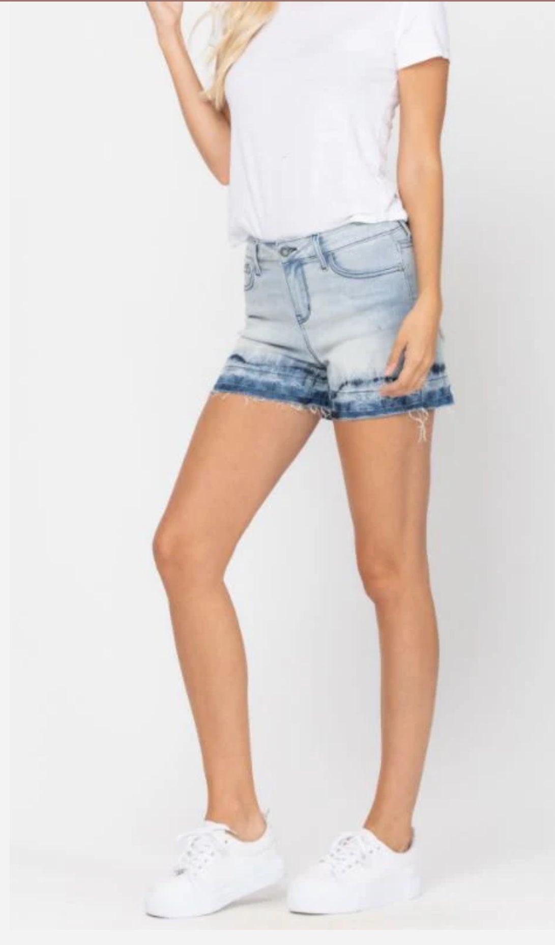 Judy Blue tie dye denim jean shorts